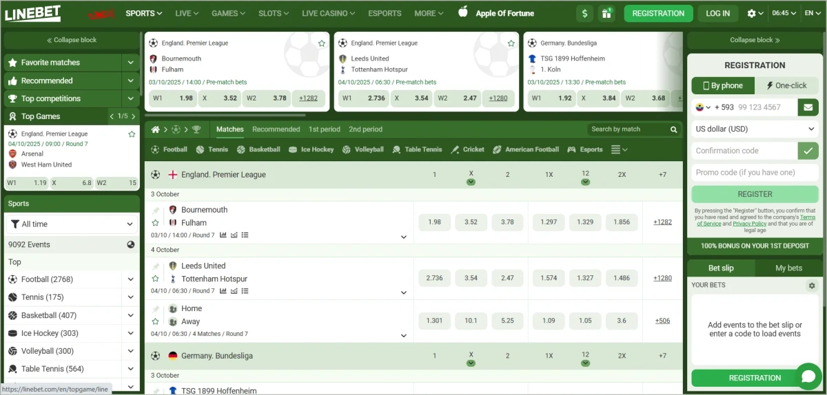 Competitive odds interface showing commission rates of 5-6% across major sports