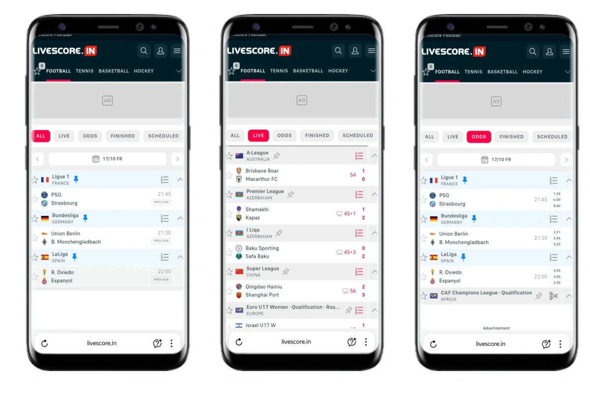 Mobile app and browser version - pick your fighter