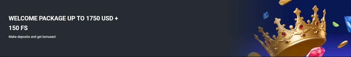 1xBet casino bonus dashboard displaying $2000 four-tier welcome package with deposit matches and free spin allocations